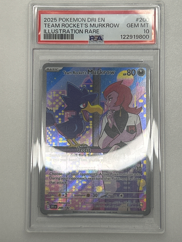Team rocket’s murkrow IR PSA 10