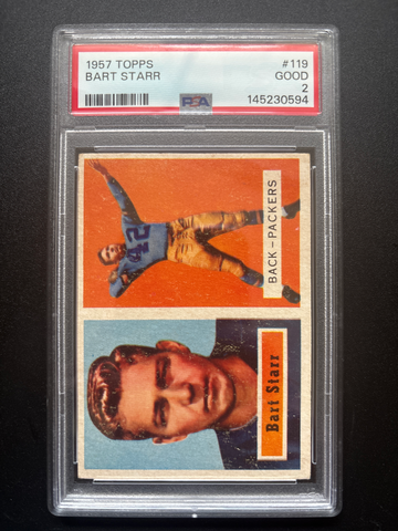 1957 Topps Bart Starr 119 PSA 2