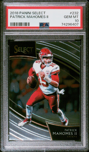 2018 Select Field Level Patrick Mahomes #232 KC Chiefs PSA 10 