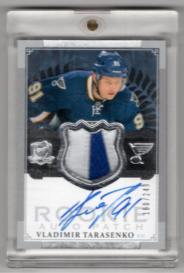 Valadimir Tarasenko Blues Rangers 2013-14 UD The Cup Rookie Auto Patch RC /249