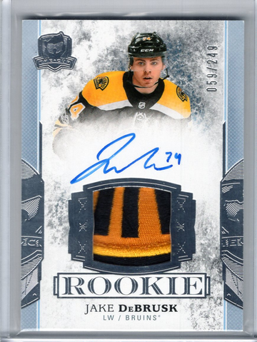 2017-18 The Cup Jake DeBrusk - Bruins 059/249 Rookie Auto Patch RPA 