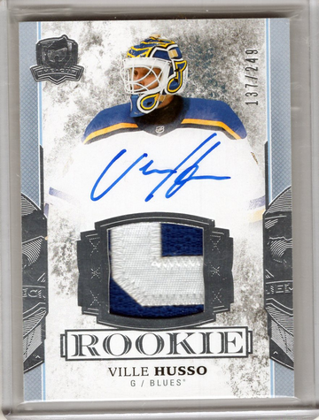 2017-18 The Cup Ville Husso - Blues 137/249 Rookie Auto Patch RPA 