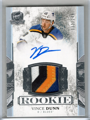 2017-18 The Cup Vince Dunn - Blues 061/249 Rookie Auto Patch RPA