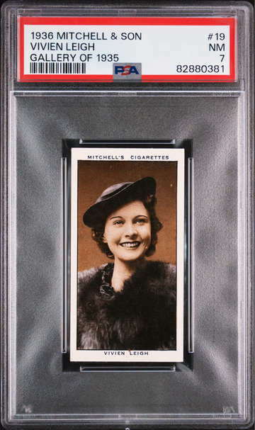 1936 Mitchell & Son Vivien Leigh Gallery of 1935 PSA 7 Pre WWII tobacco trading card