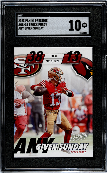 2023 Panini Prestige Any Given Sunday Brock Purdy San Francisco 49ers
