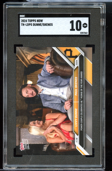 2024 Topps Now Paul Skenes Livvy Dunne #TN-LDPS Power Couple SGC 10 GEM MINT
