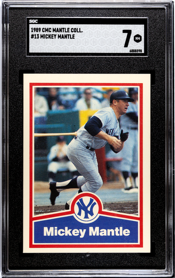 1989 CMC THE MICKEY MANTLE STORY #13 NEW YORK YANKEES HOF SGC 7 NM VINTAGE NYY