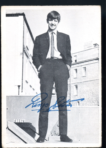 1964 Topps Beatles Series 1 #24 Ringo Starr - Vintage B&W Card Printed in Canada