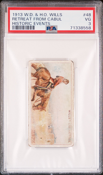 1913 W.D. & H.O. Wills HISTORIC EVENTS #48 Retreat From Cabul - PSA 3 VG
