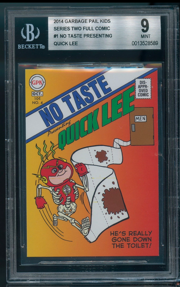 2014 Garbage Pail Kids Series 2 FULL COMIC BGS Graded Set (4) - Mint 9 & 8.5 GPK