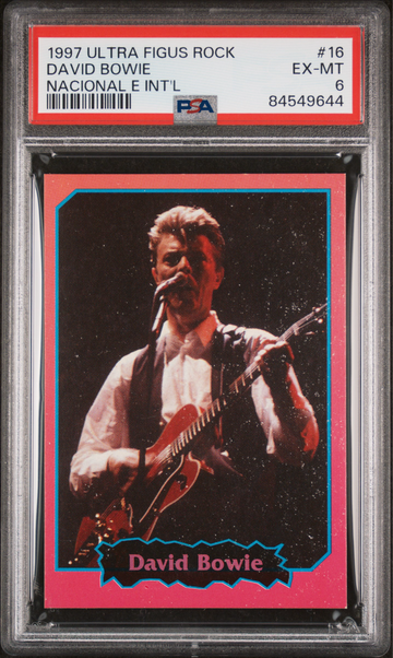1997 Ultra Figus Rock David Bowie #16 PSA 6 POP 3 None Higher Rare Argentina
