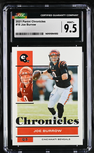 2021 Panini Chronicles #16 Joe Burrow CGC 9.5 Mint+ Cincinnati Bengals Quarterback