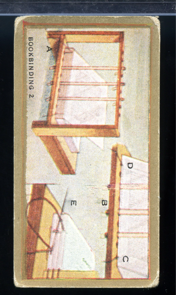 Vintage 1936 W.D. & H.O. Wills Cigarette Card - Household Hints #5 "Bookbinding 2"