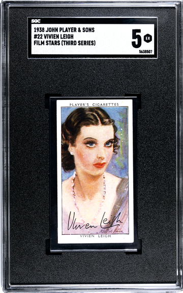 1938 Player's Cigarettes Film Stars #22 Vivien Leigh SGC 5 EX Gone With The Wind