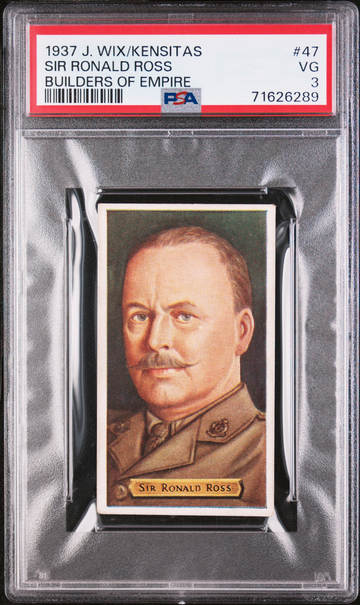 1937 Kensitas Builders of Empire #47 Sir Ronald Ross Nobel Prize Winner PSA 3 VG