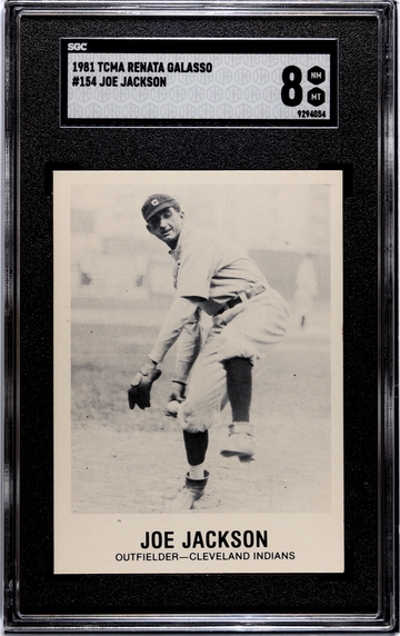 1981 TCMA Renata Galasso #154 "Shoeless" Joe Jackson SGC 8 NM-MT