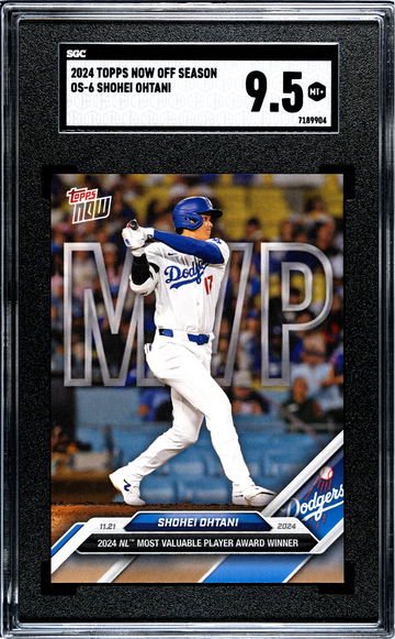 2024 Topps Now OS-6 Shohei Ohtani Dodgers NL MVP SGC 9.5 Mint+ Serial #7189904