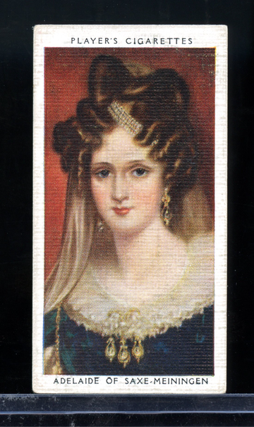 1935 John Player & Sons Kings & Queens of England #45 Adelaide of Saxe-Meiningen