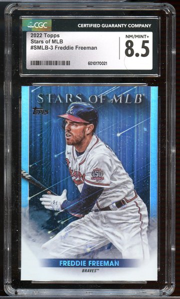 2022 Topps Stars of MLB Freddie Freeman #SMLB-3 CGC 8.5 NM/Mint+ Braves