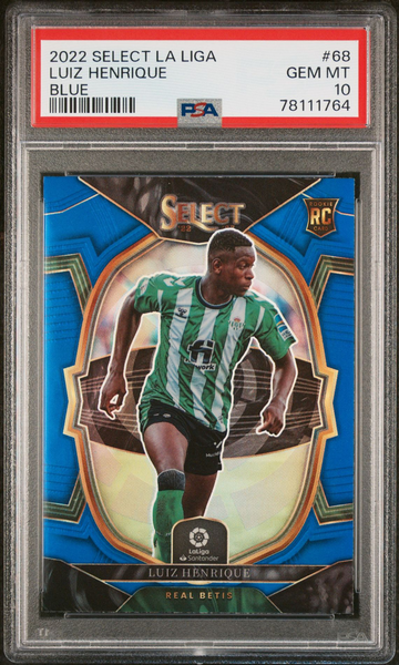 2022 Select La Liga Luiz Henrique Blue RC PSA 10