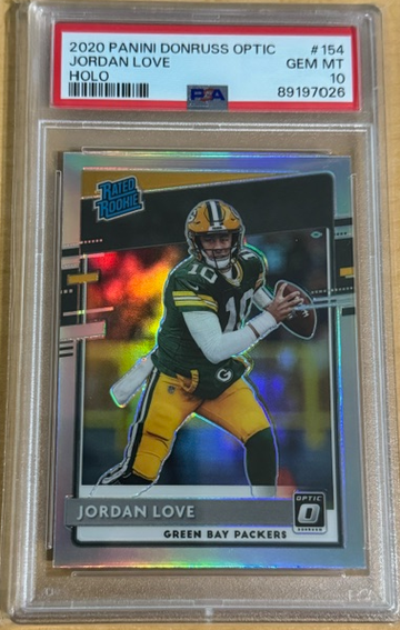 Jordan Love 2020 Optic Holo PSA 10