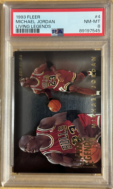 Michael Jordan 1993 Fleer Living Legends PSA 8