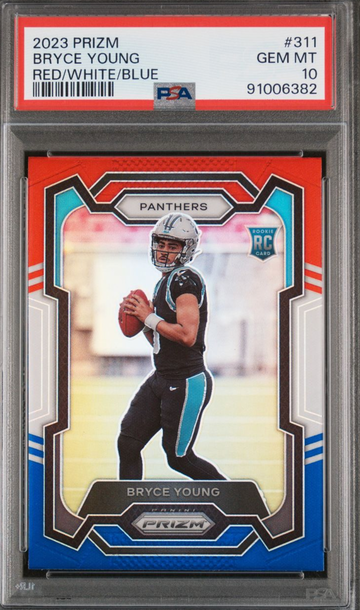 Bryce Young 2023 Prizm Red White Blue PSA 10