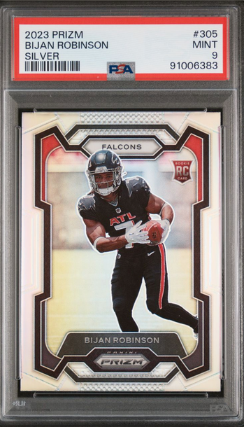 Bijan Robinson 2023 Prizm Silver PSA 9