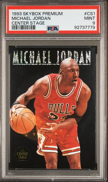 Michael Jordan 1993 Skybox Center Stage PSA 9