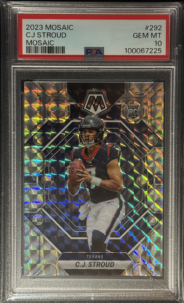 CJ Stroud 2023 Mosaic Silver Silver PSA 10