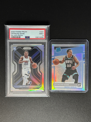 Desmond Bane 2020 Prizm Silver PSA 9 & Optic Holo