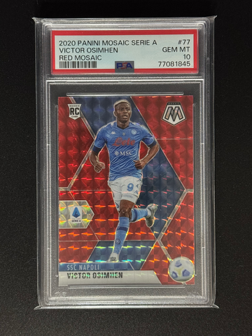 Victor Osimhen 2020 Mosaic Red PSA 10