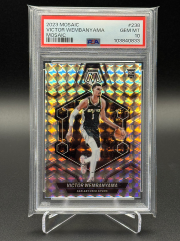 Victor Wembanyama 2023 Mosaic Silver Mosaic PSA 10