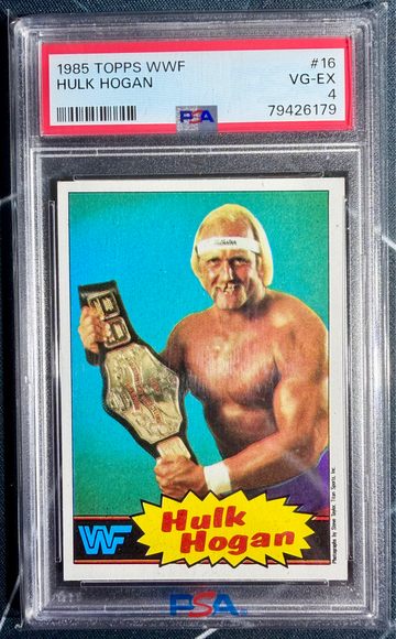 1985 topps Hulk Hogan PSA 4