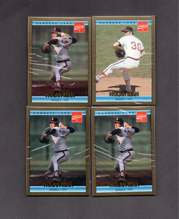 Lot of (5) 1992 Donruss Coca Cola Nolan Ryan Packs Unopened Klesko RR on back!