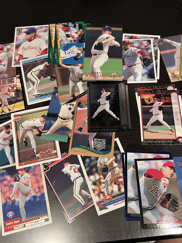 Lot of (42) Curt Schilling Baseball Cards Nice Variety