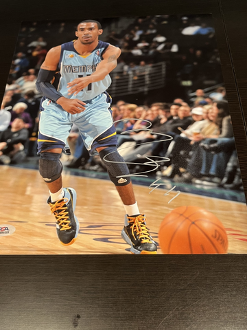 Mike Conley Signed Autographed 11x14 Photo Grizzlies PSA/DNA COA