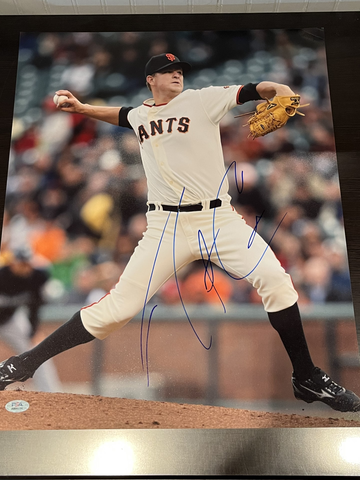 Matt Cain Signed Autographed 16x20 Photo Giants PSA/DNA COA