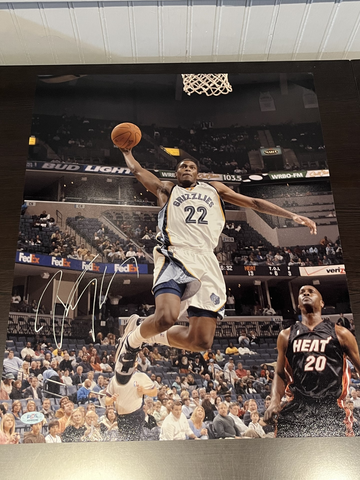 Rudy Gay Signed Autographed 16x20 Photo Grizzlies PSA/DNA COA