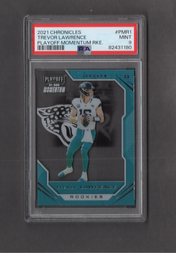 2021 Chronicles Playoff Momentum Rookies #PMR1 Trevor Lawrence PSA 10 RC Jaguars
