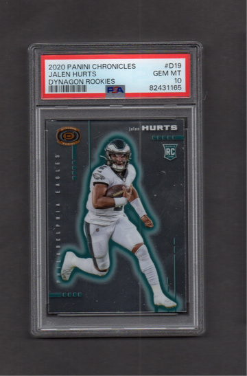 2020 Chronicles Dynagon Rookies #D19 Jalen Hurts PSA 10 Rookie RC Eagles