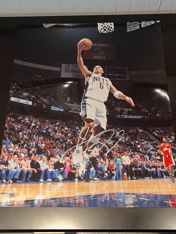 Jason Kidd Signed Autographed 16x20 Photo Nets PSA/DNA COA