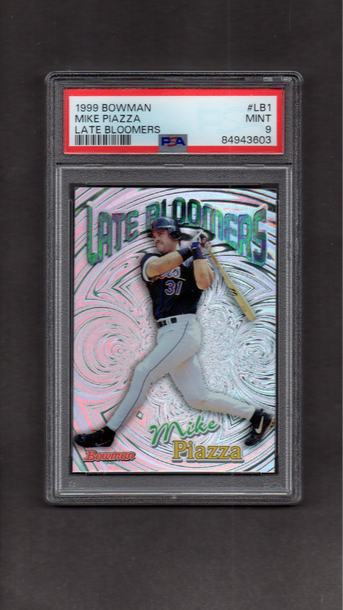 1999 Bowman Late Bloomers #LB1 Mike Piazza PSA 9 Mets HOF