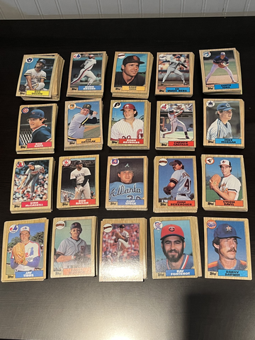 1987 Topps Baseball Near Complete Set 543/792 No Duplicates