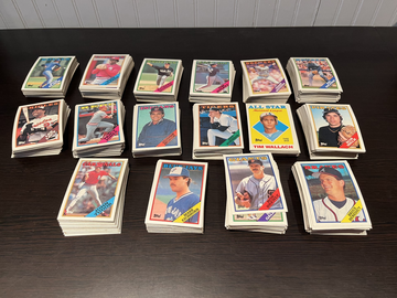 1988 Topps Baseball Near Complete Set 647/792 No Duplicates