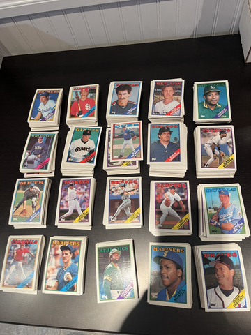 1988 Topps Baseball Near Complete Set 656/792 No Duplicates