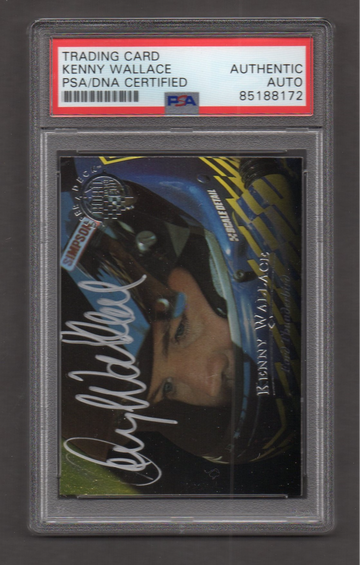 Kenny Wallace Signed Autographed 1996 Upper Deck #RC20 PSA DNA COA Nascar