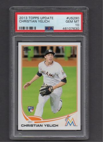 2013 Topps Update #290 Christian Yelich PSA 10 RC