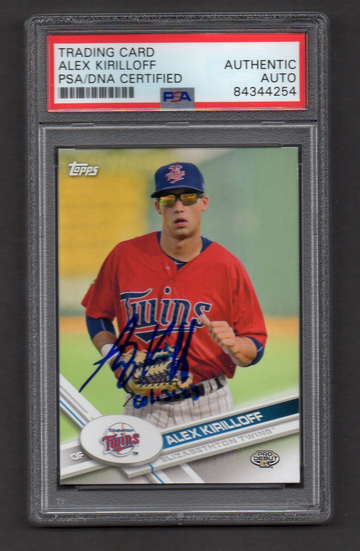 Alex Kirilloff Signed Autographed 2017 Pro Debut #3 PSA DNA COA RC