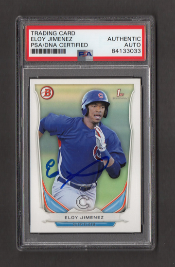 Eloy Jimenez Signed Autographed 2014 Bowman Draft #33 PSA DNA COA RC